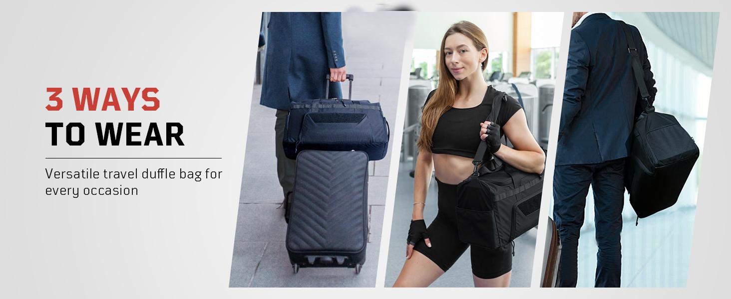 Duffle Bag | Shoe Compartment | Men's Gym Bag | Women's Weekend Luggage Handbag | Perfect for Travel, Sports & Yoga - TikTokShopBacktoSchool