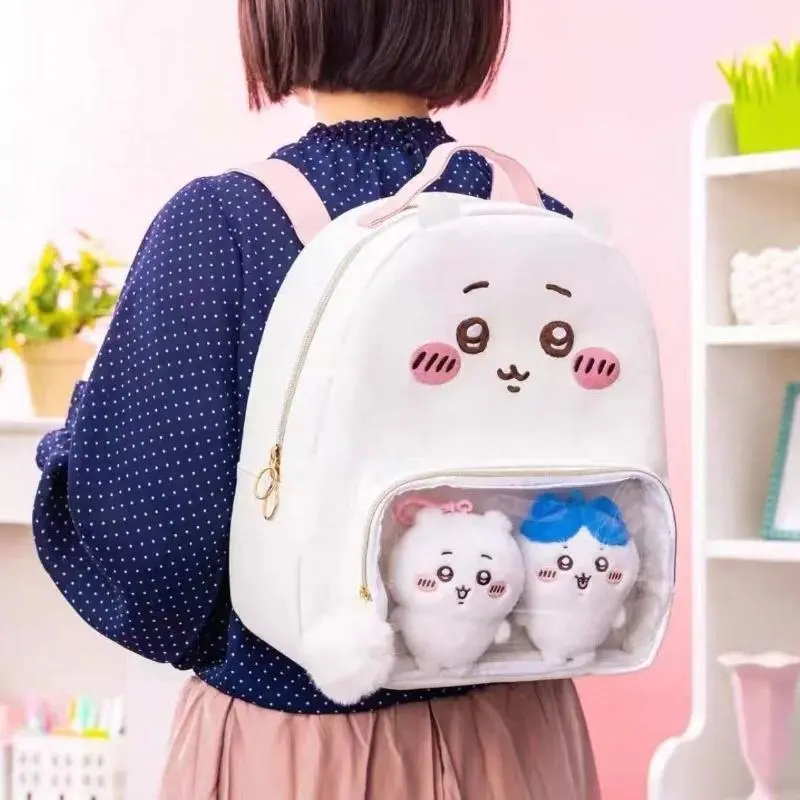 Anime Sweet Chiikawa Hot Style Hachiware Cartoon Backpack Cute Travel Travel Kawaii Lovely Usagi Momonga Send To Friends 2026