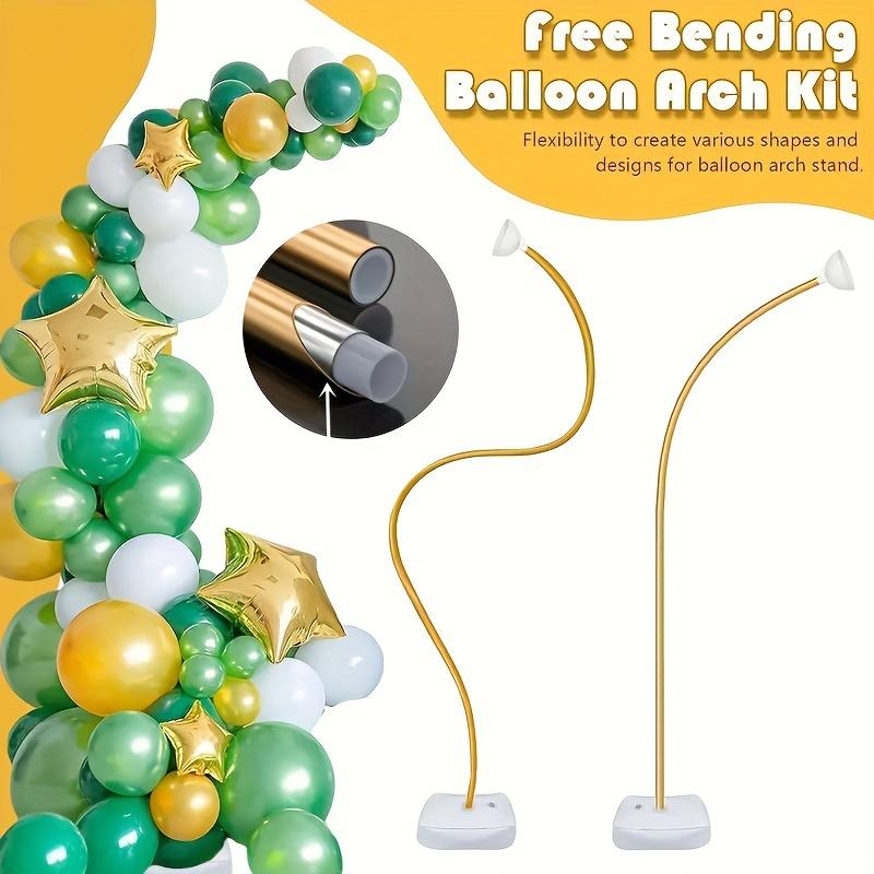Single Balloon Arch Support with Base, Flexible Bendable Design, Balloon Garland Frame, Complete Background Decor, Balloon Decoration for Home, Courtyard and Lawn Celebration, Balloons Garland Frame
