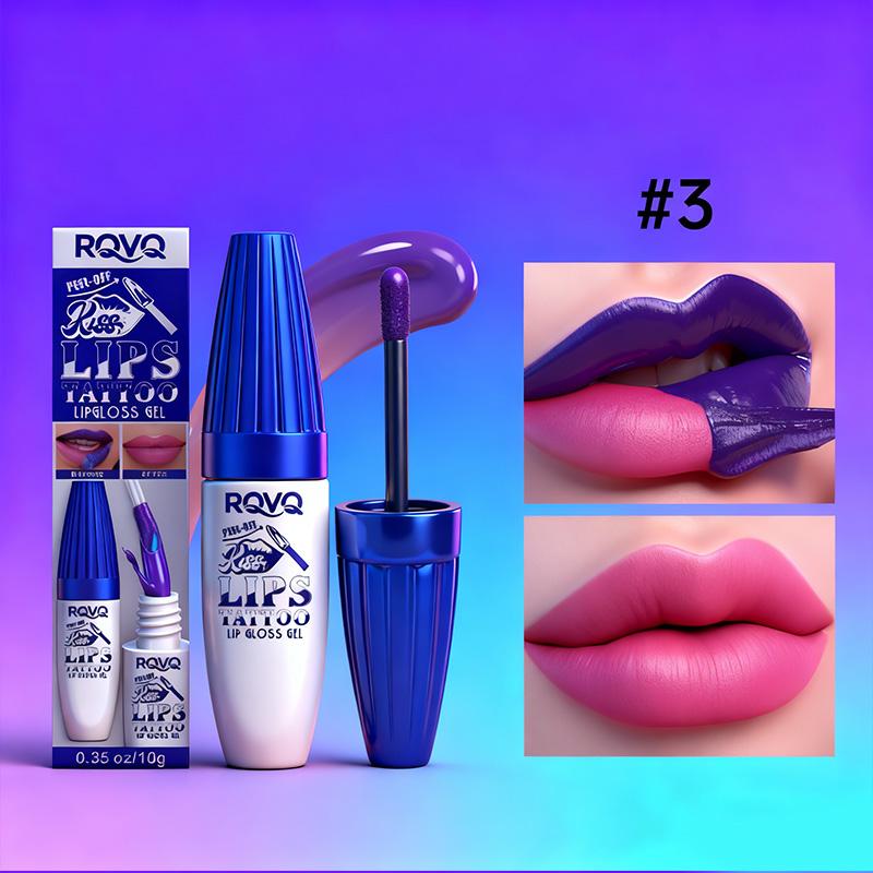 3-Color Peelable Lipstick, Long-Lasting Waterproof, Hyaluronic Acid, Easy Application, Suitable for All Light Skin Tones, Gift Idea