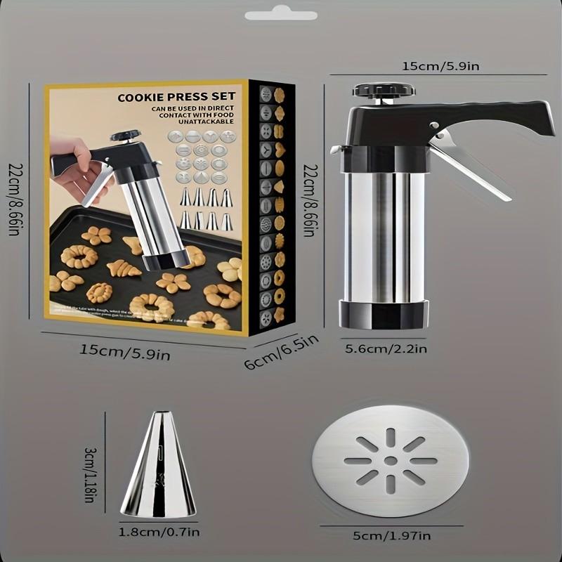 Cookie Press Gun for Biscuits, Cream Piping Gun, Piping Nozzle for Jelly Beans, Home Use Piping Gun, Easy-To-Use Cookie Maker