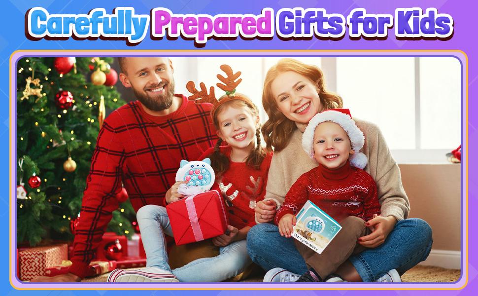 Fast Push Bubble Game, Stress Relief Toys, Decompression Breakthrough Puzzle Pop Button Gopher Game Machine, Novelty Fidget Toys Party Favor Gifts for Kids Adults, Handheld Toy for 3+ Year Old Boy Girl (Blue Cat)