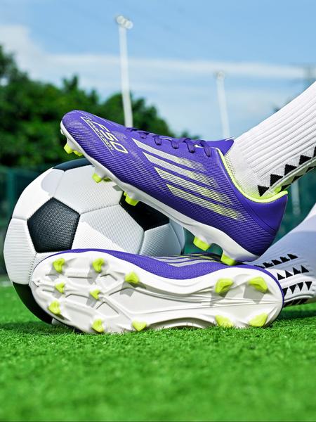 Unisex's Ombre Pink High Top Football Shoes, Breathable Comfortable Football Cleats, Football Training Shoes for All Seasons, Football Boots