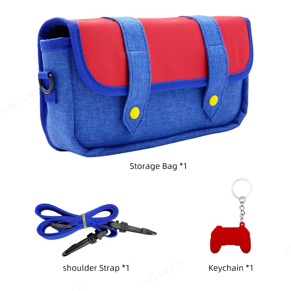 Switch2 Crossbody Bag, Game Style Carrying Case with 8 Card Slots, Large Capacity Protective Storage Pouch for Nintendo Switch2 Accessories