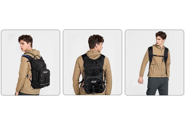 Wolt Hiking Hydration Backpack with 2L Hydration Bladder for Women, Men, Cycling, Climbing, Motorcycle Accessories Outdoor Adventures Fathersdaygift