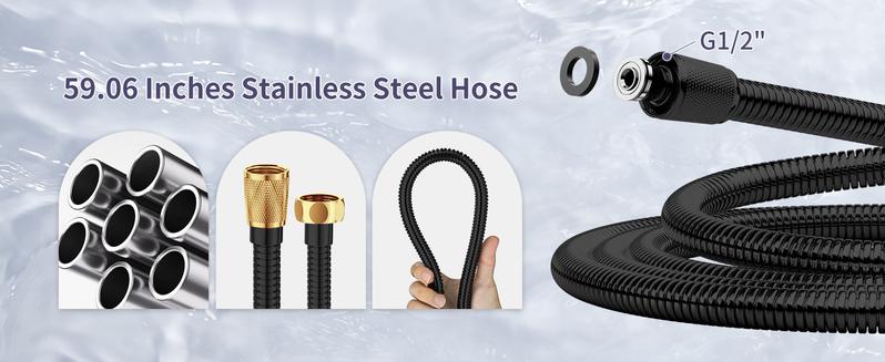 Sink Hose Attachment for Faucet with 5 Adapters, Tub Faucet Sprayer Attachment, 3 Spray Modes Shower Head with ON/OFF Button, Filtered Shower Sprayer Attachment for Tub Faucet Sink Hose Attachment for Faucet with 5 Adapters, Tub Faucet Sprayer Attachment, 3 Spray Modes Shower Head with ON/OFF Button, Filtered Shower Sprayer Attachment for Tub Faucet