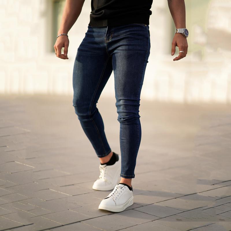 GINGTTO Men's Skinny Jeans Stretch Slim Fit Denim Pants