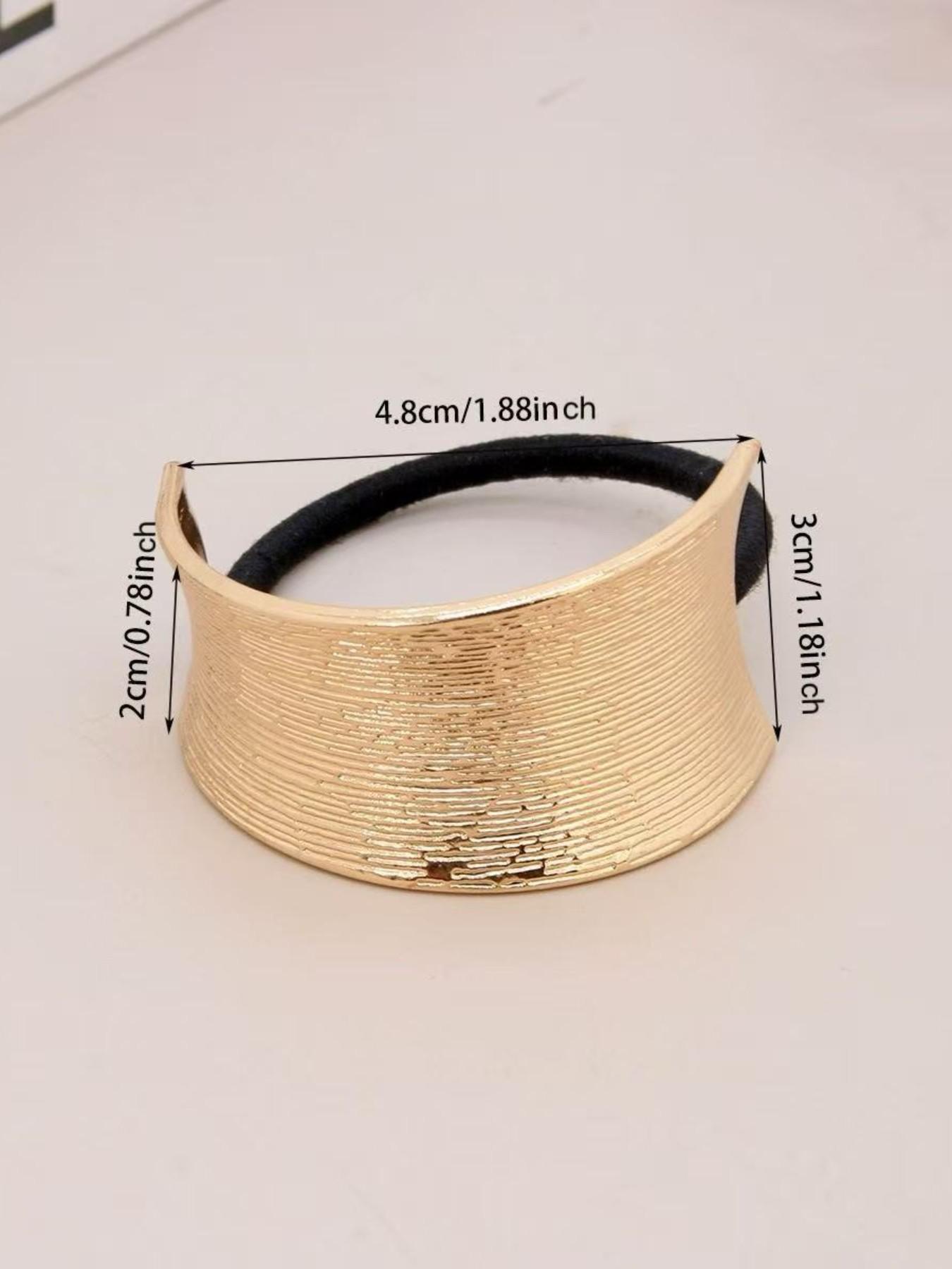Metal Hair Tie, Hair Accessories for Women & Girls, Minimalist Headwear Suitable for Thick Hair, Fashion Hair Accessories for Party, Daily Clothing Decor