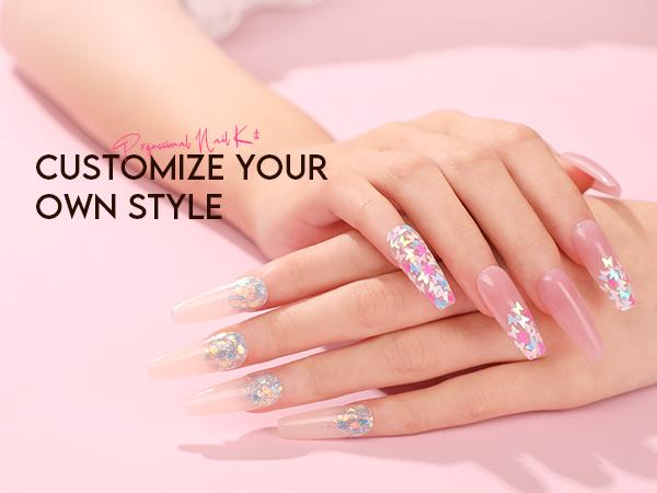 Poly Gel Nail Kit for Beginners: UV Lamp All-in-One Set with Everything DIY Nail Art Design at Home Women's Day Gift for Women Girls