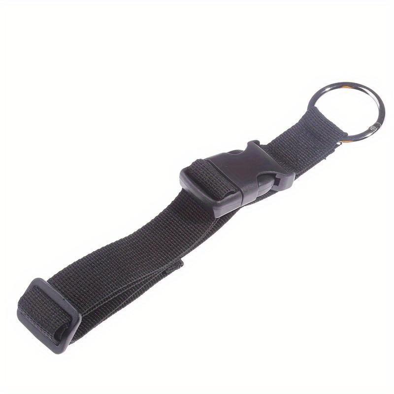 Versatile Black Nylon Luggage Strap - Durable Anti-Theft Gripper with Handbag Clip for Easy Carry, Perfect for Travel & Everyday Use