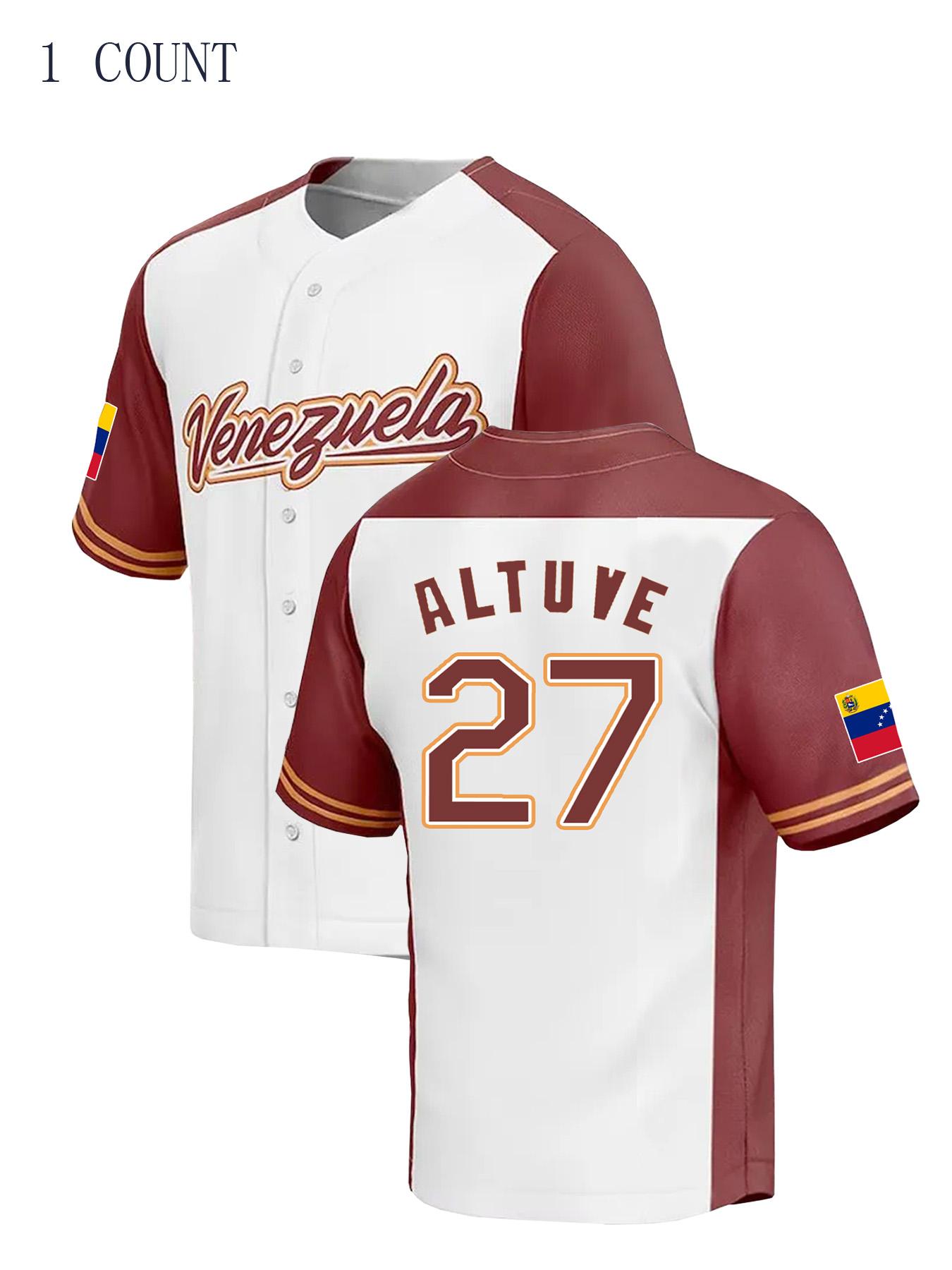 Men's Letter & Number Embroidered Baseball Jersey, Casual Breathable Short Sleeve Baseball Top for Training Competition Party, Unisex Sportswear for All Seasons, Rugby Jersey, Apparel Jersey, Men Clothing, Jersey Tops, Athletic Tops, Baseball Shirt