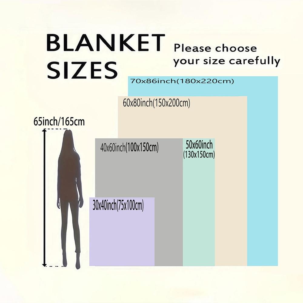 1pc Artistic Multi-Colored Block Group Silhouette Flannel Blanket, Ultra Soft Breathable Anti-Pilling Throw, Warm Cozy Fleece for Bed, Couch, Dorm, Movie Night, Outdoor, Car, Adult Men Women Gi