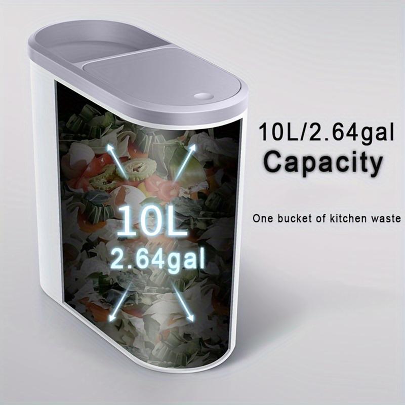 Bathroom Trash Can, 1 Count Household Creative Waste Bin with Holder & Handle, Press Type Can with Lid, Simple Paper Basket, Large Capacity Trash Bin, Home Essential Bathroom Accessories, Bathroom Essentials Accessories