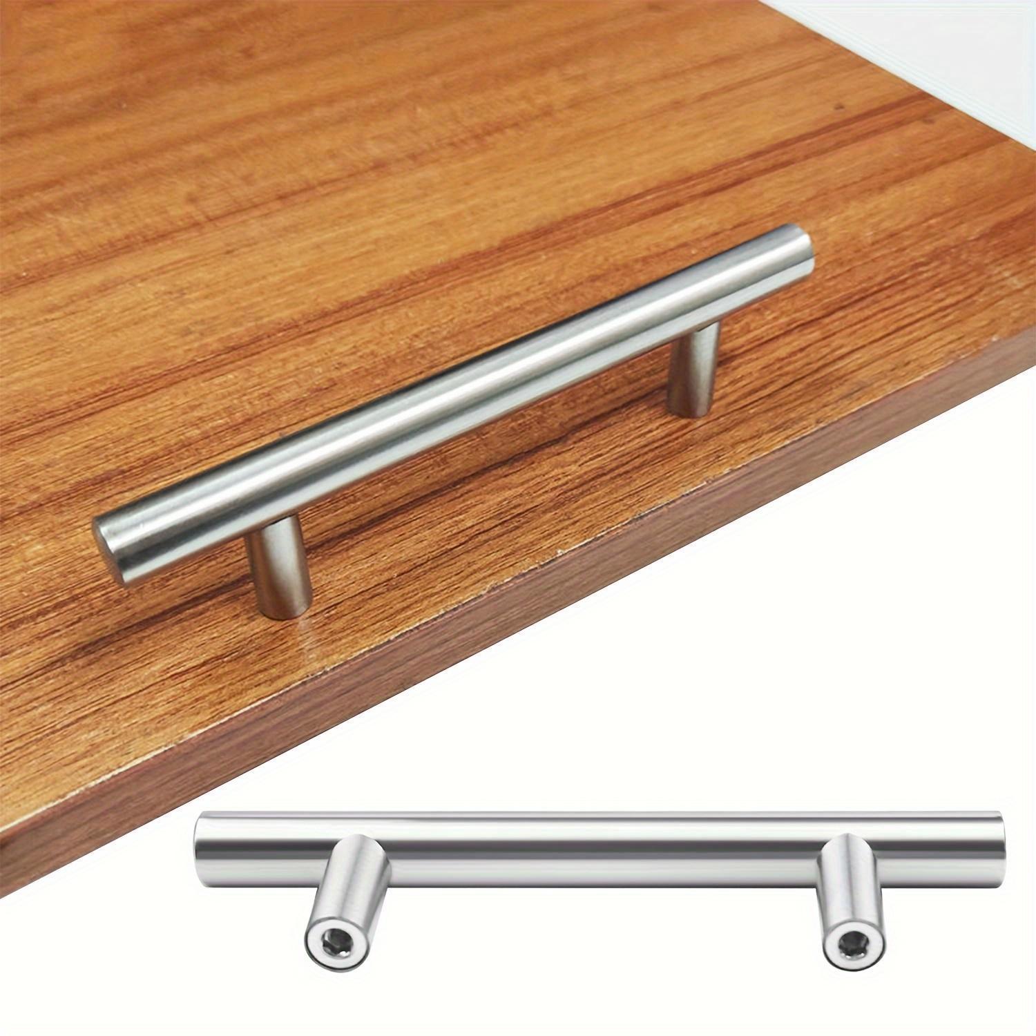 6 Pack Stainless Steel Cabinet Handles - 7 Inch Brushed Nickel Knobs, 5 Inch Center-to-Center, Modern Kitchen Hardware, Easy to Install Du Drawer Pulls, Minimalist Design, Sturdy Construction, High-Quality Surface Finish, Essential for Home Renovation