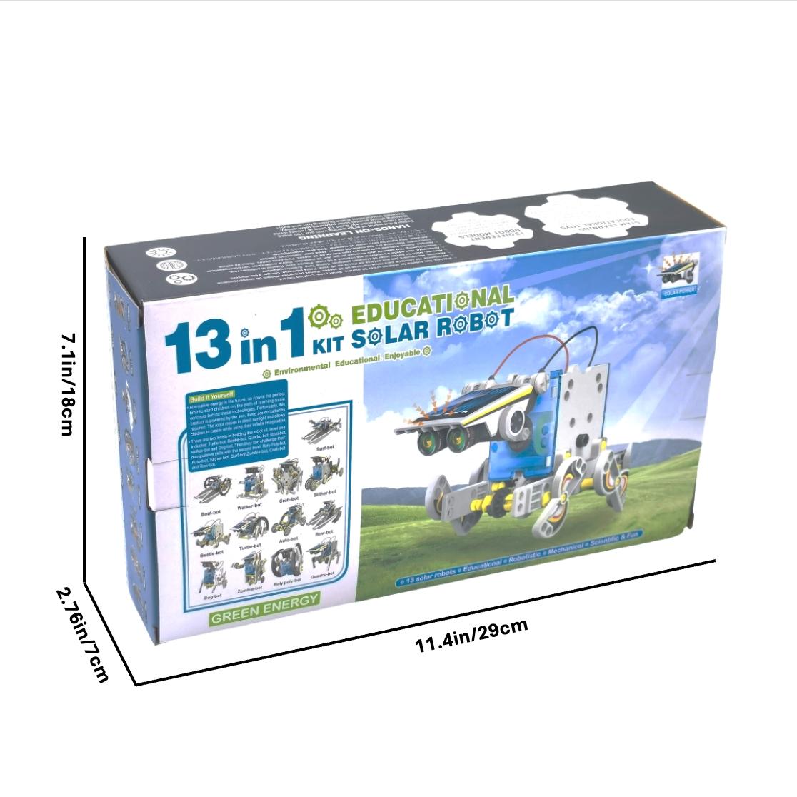 13-in-1 Solar Robot Toys for Boys Girls, STEM Science Kits for Kids Age 8-12, Building Experiments Robotics Kit STEM Projects for Kid Christmas Birthday Gifts