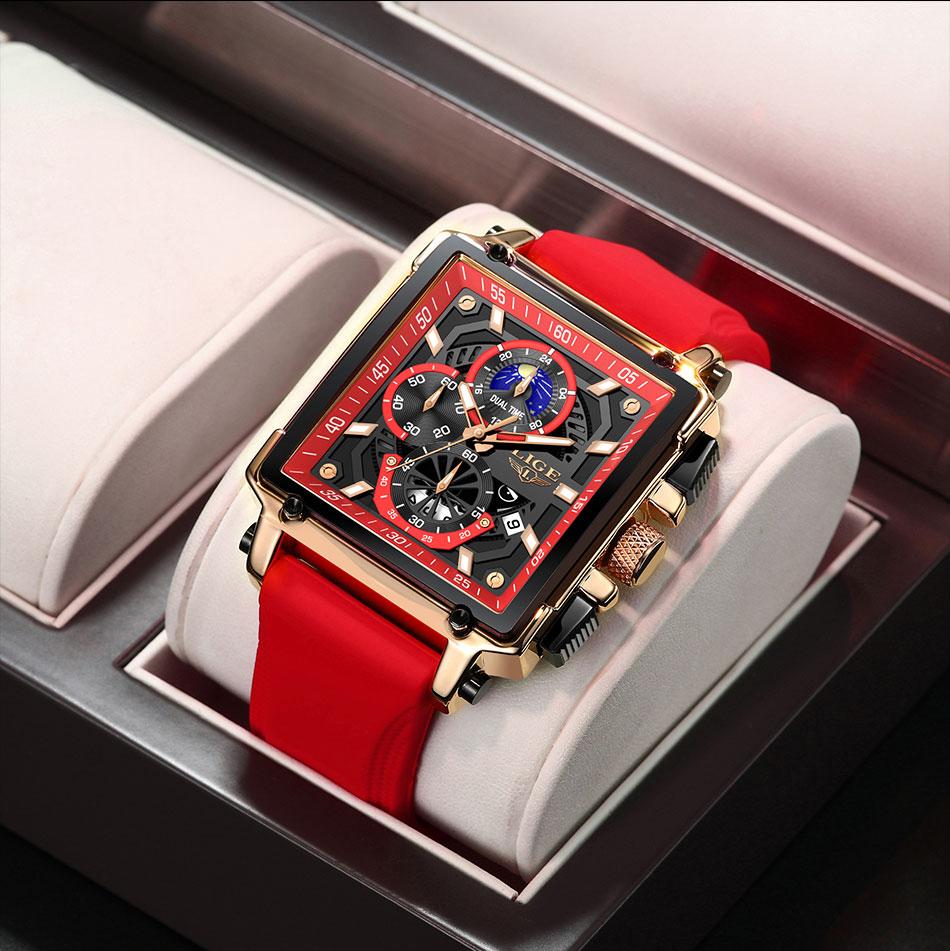 Business Fashion Square Dial Quartz Watch, Fashion Waterproo Luminous Watch for Party, Daily Clothing Decor, Trendy All-match