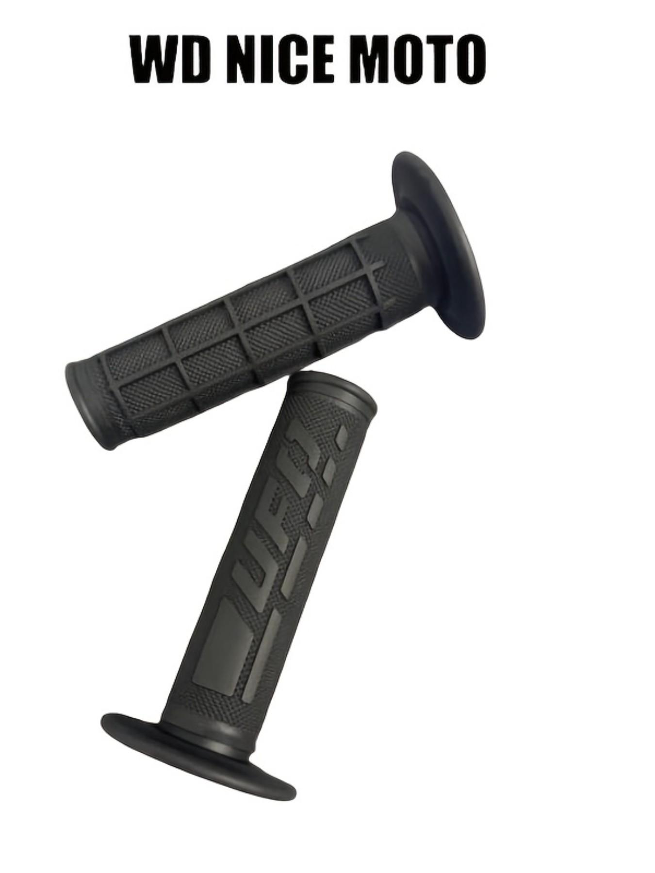 WD NICE MOTO 22mm 24mm Motorcycle Handle Bar Grips, Rubber Gel Hand Handlebar Grips for Dirt Bike Motocross, Universal Atv Compatible