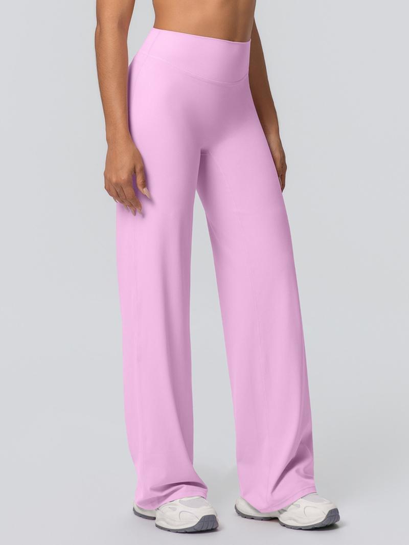 Double-Sided Fleece High-Waisted Loose Breathable Yoga Pants, Wide-Leg Running Fitness Sweatpants, Comfortable Jogger Leggings, Breathable Activewear Bottoms