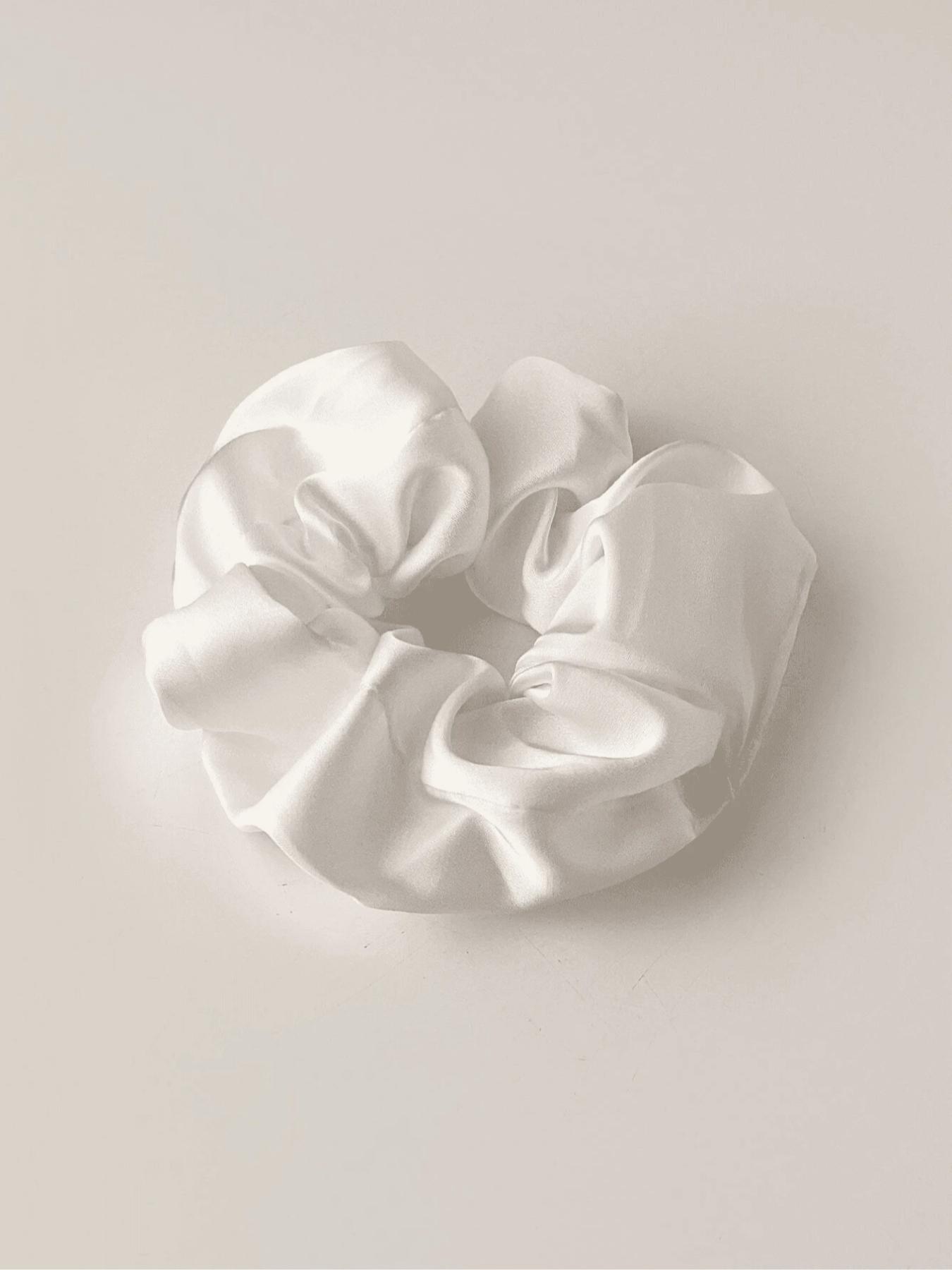 Vintage Satin Hair Tie, Minimalist French Curl Hair Band, Unique Women's Accessory, Essential Fall Fashion Item