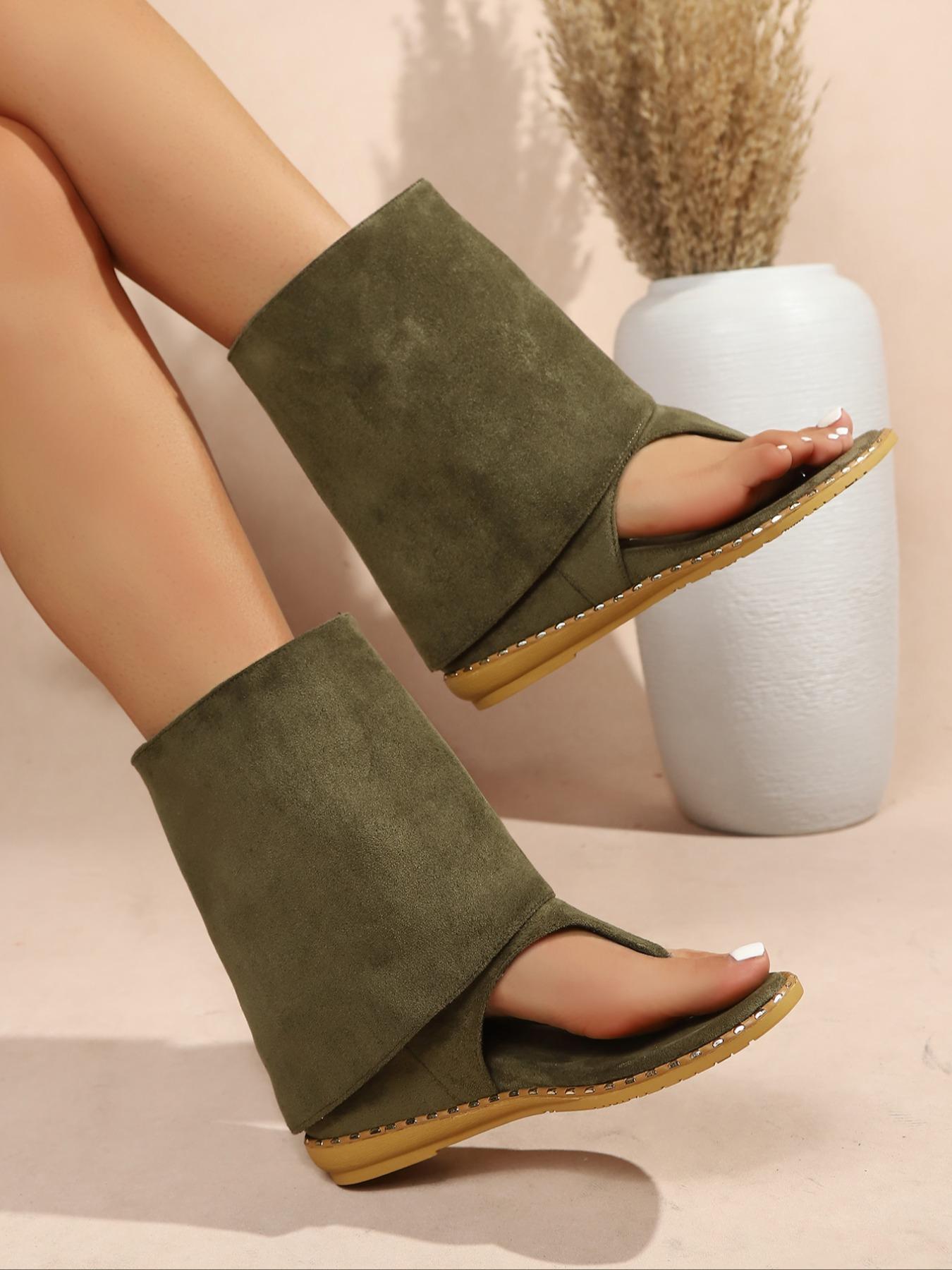 Summer Street Style Essential! Military High-Top Sandals, Versatile Design for Any, Perfect for Casual Wear