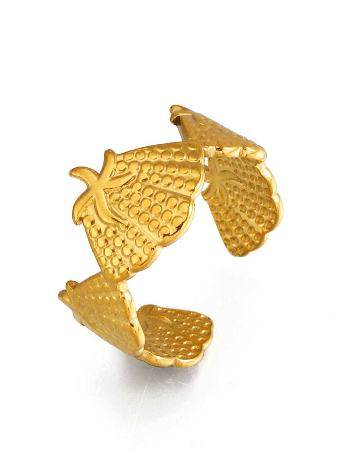 Tropical Starfish Shell Open Ring, Silver Color &, Waterproof Stainless Steel, Adjustable Size, Bohemian Beach Jewelry