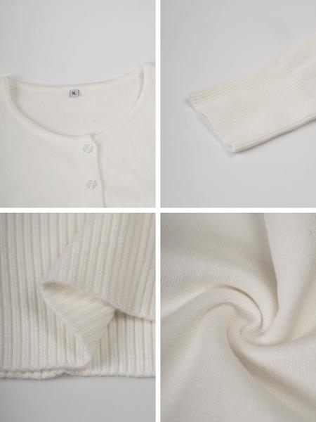 Women's Casual Slim-Fit Long Sleeve Sweater Knitwear, Thin Knitted Cardigan for Fall Season, Daily Wear Fashionable Design