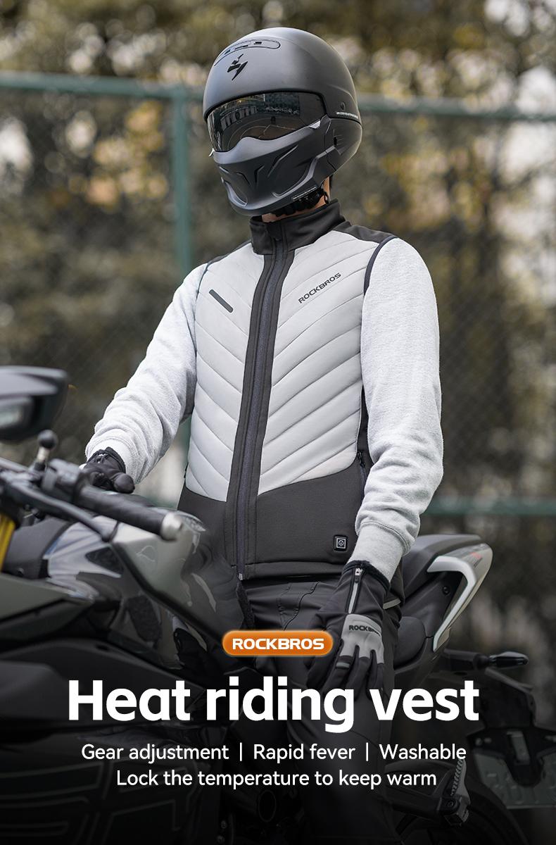 ROCKBROS Heated Vest for Men and Women,Smart Electric Heating Vest Rechargeable,Battery Not Included ROCKBROS Heated Vest for Men and Women,Smart Electric Heating Vest Rechargeable,Battery Not Included