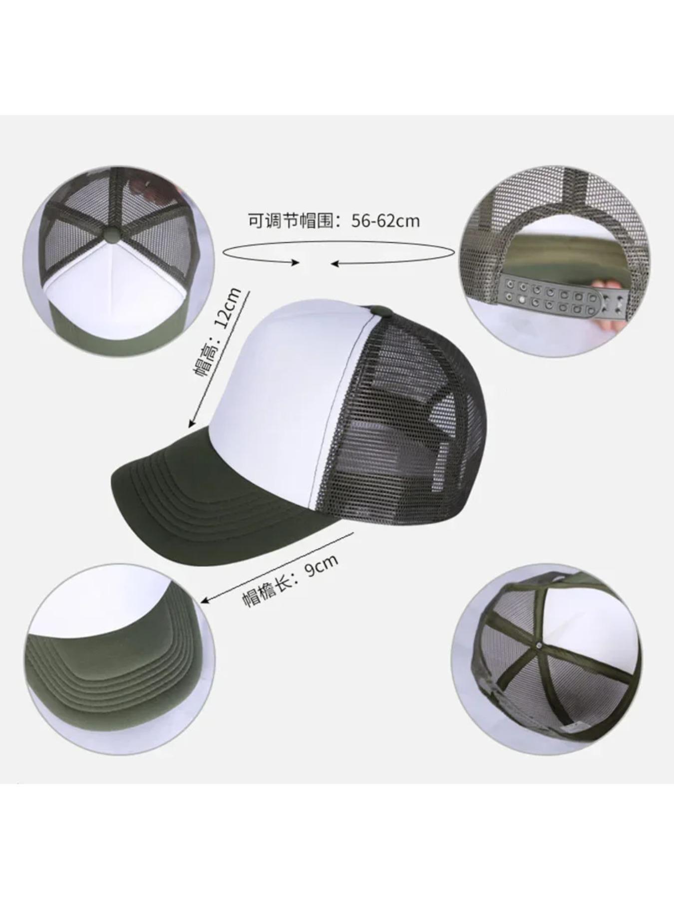 Unisex Cheaper 5 Panel Trucker Hat For Adult Summer Net Baseball Cap Men Women Sponge Mesh Adjustable Sun Hat Visor