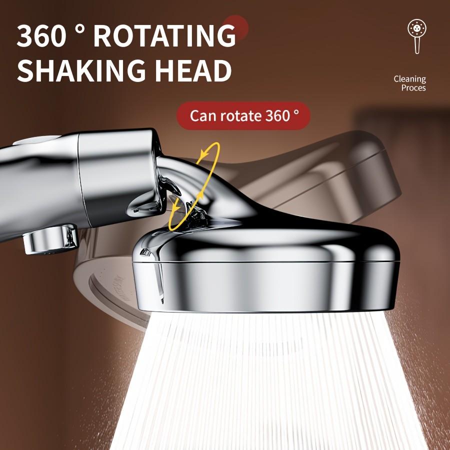 3-Piece Adjustable Shower Head Set, G1/2 Interface, 150cm Flexible Hose, Wall-Mounted Bracket, No Drilling Required, Bathroom Faucet Accessories