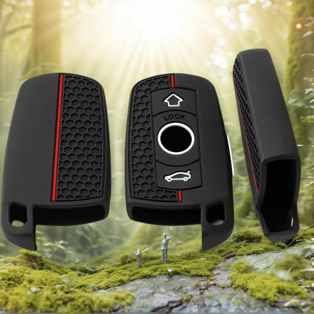 3 Button Silicone Car Remote Key Case Cover for BMW E60 E61 E70 E81 E87 E90 E91 E92 X1 X5 X3 1 3 5 6 Series Z4 Accessories