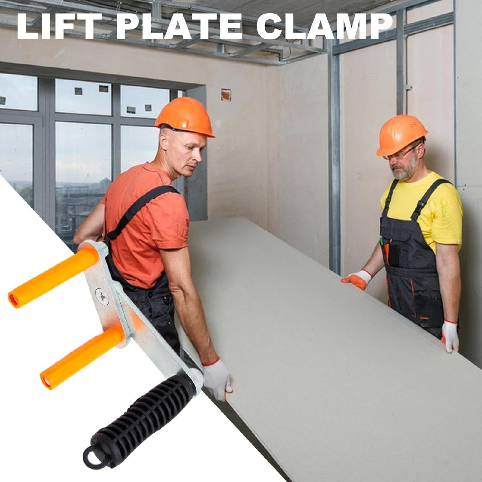 Drywall Carrying Tool Plywood Carrier Panel Lifting Clamp Glass Handle Carry Load Lifter Portable Multi Function Steel Stripper for Doors Glass with Adjustable Puller Panel