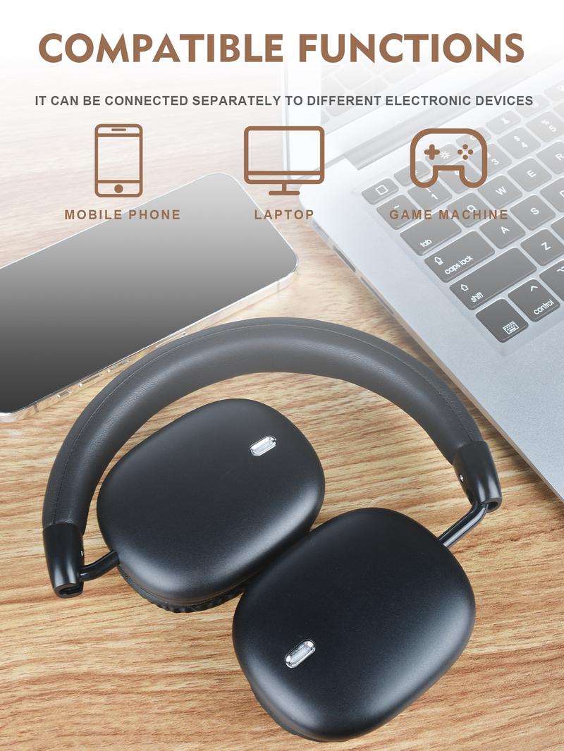 2026 Valentine Gift New Wireless Headset, Hifi Clear Call, Comfortable Fit With Head, Foldable, Rotatable, Stretchable. Compatible with Mobile Phones, Computers, MP3 and Other Devices. Wireless Headphones (Pink) Audio Adjustable