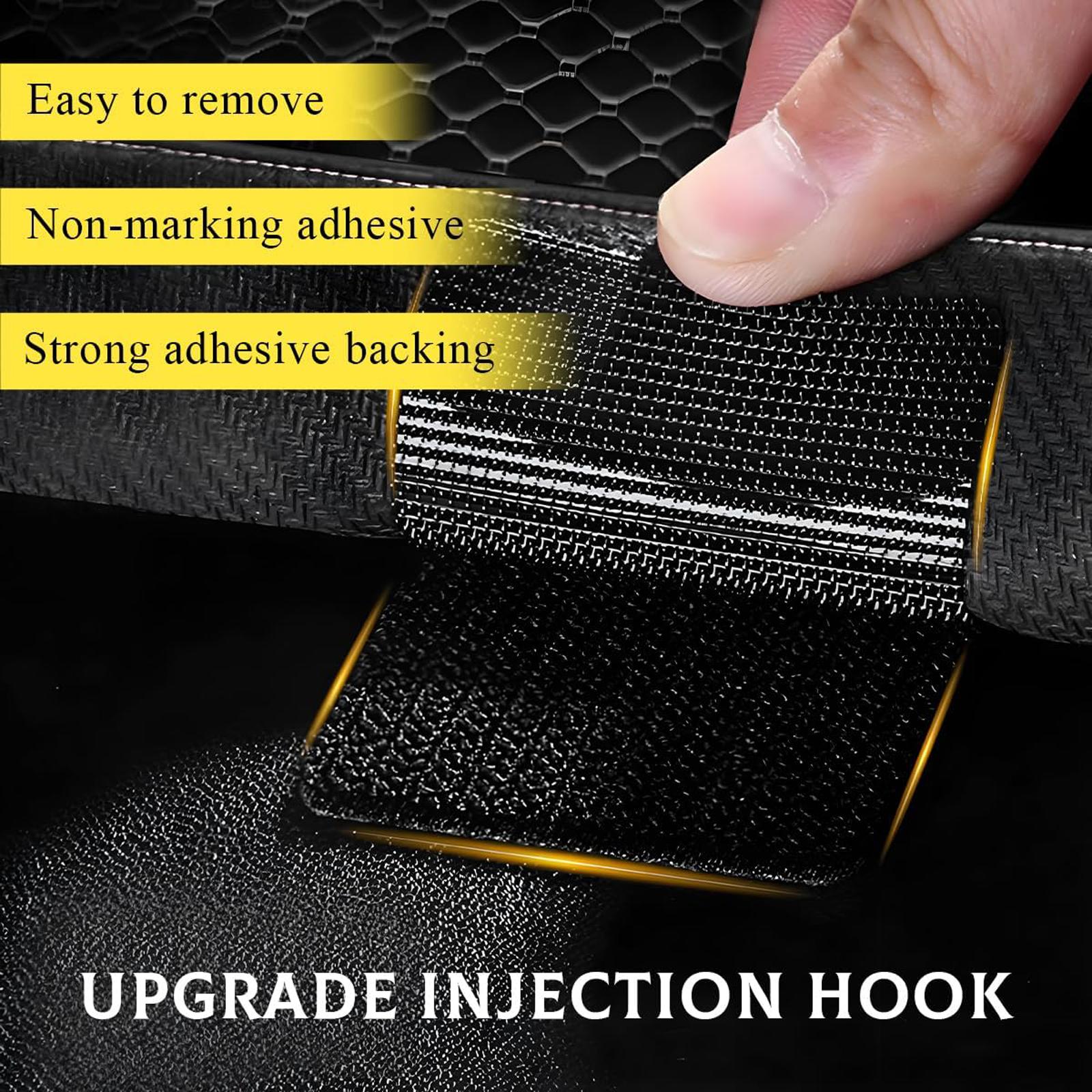 Hook and Loop Strips with Adhesive,2"×2" Car Mats Self-Adhesive Tape Strip,Multi-Purpose Non-Slip Double Sided Snap Fastening Tape,Fixing Tape for Sofa Carpet.