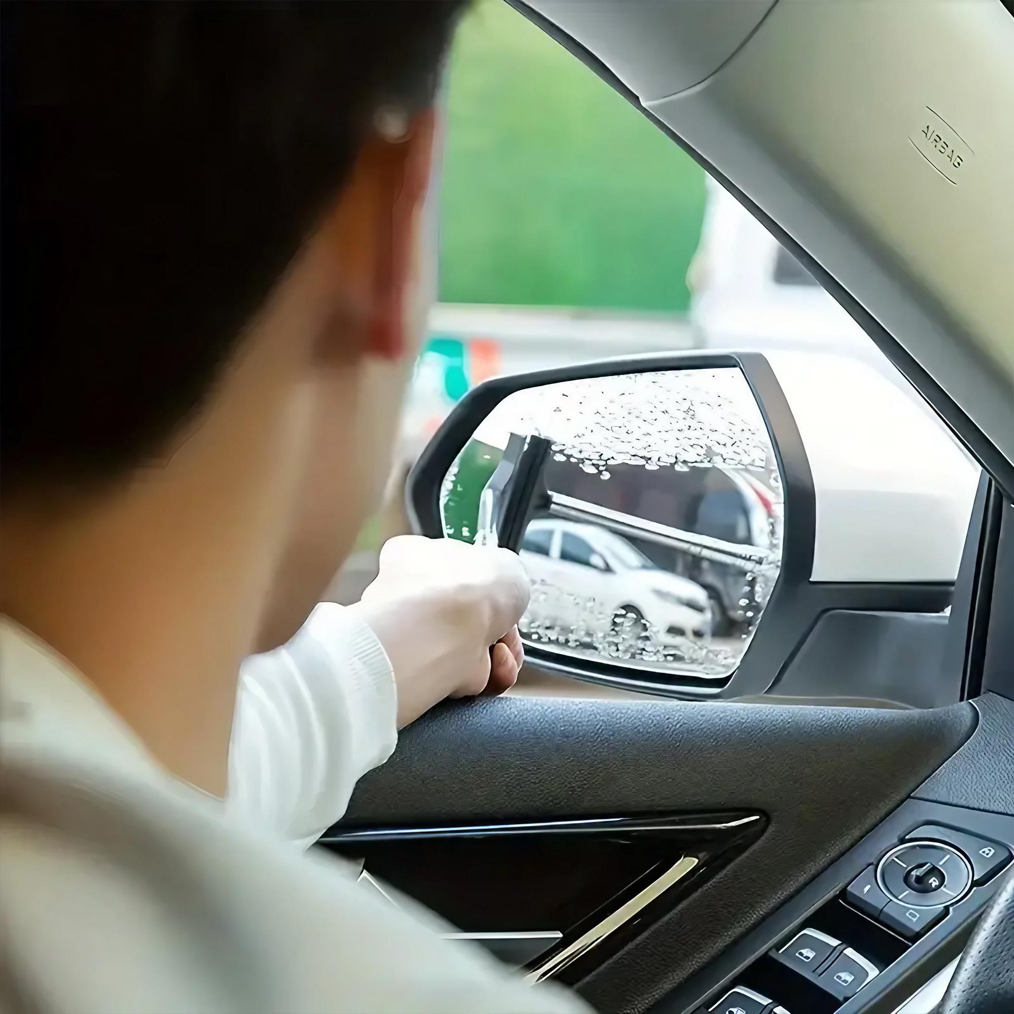 Manual Windshield Cleaning Wiper Portable Telescopic Car Glass Scraper Anti-Fog Water Remover Anti-Slip Emergency Driving Window Tool