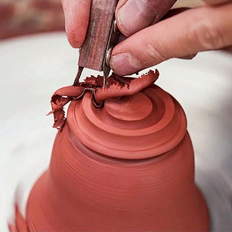 Stainless Steel Puncher for Ceramics and Soft Clay, Precision Tool Set for Sculpting, Cutting, and Piercing, Handcraft Essentials