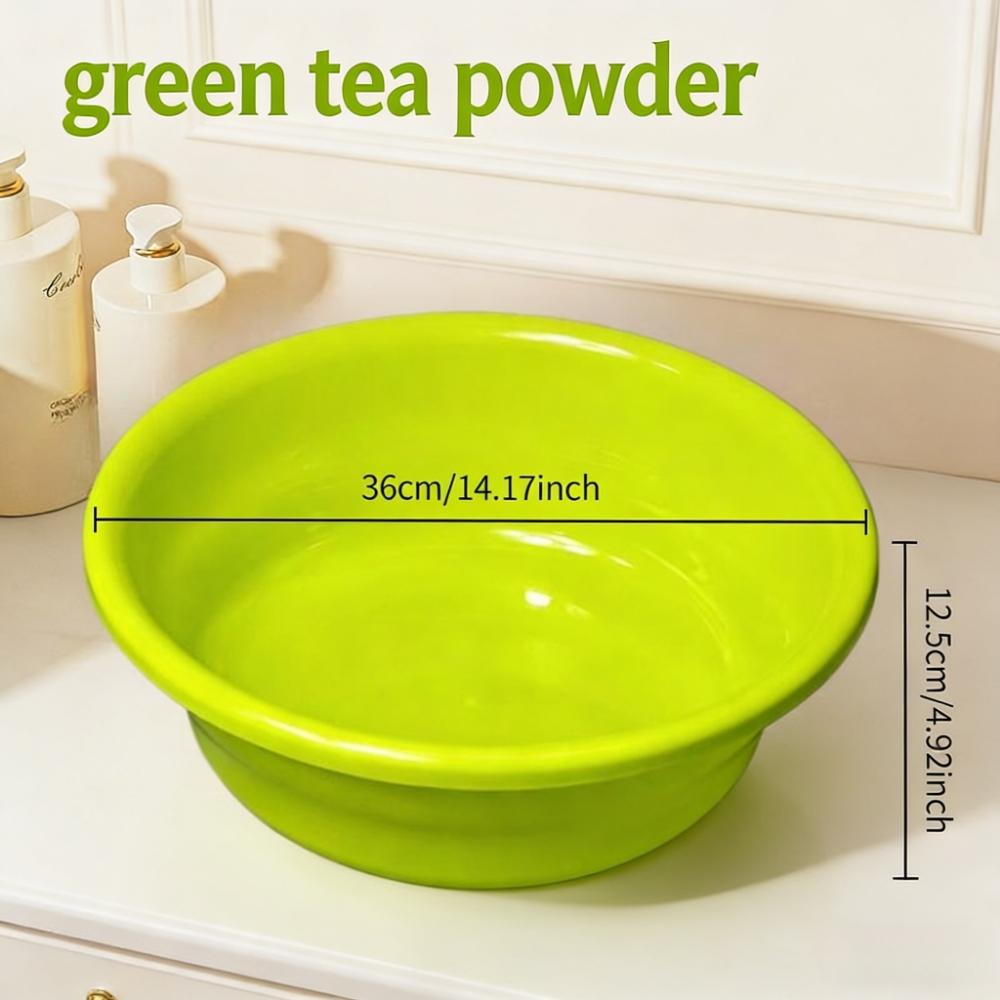 1PC  Durable Stackable Plastic Wash Basin, Portable Foot Bath Bucket, Student Dormitory Outdoor Home Laundry Storage Bowl, Multi-Functional