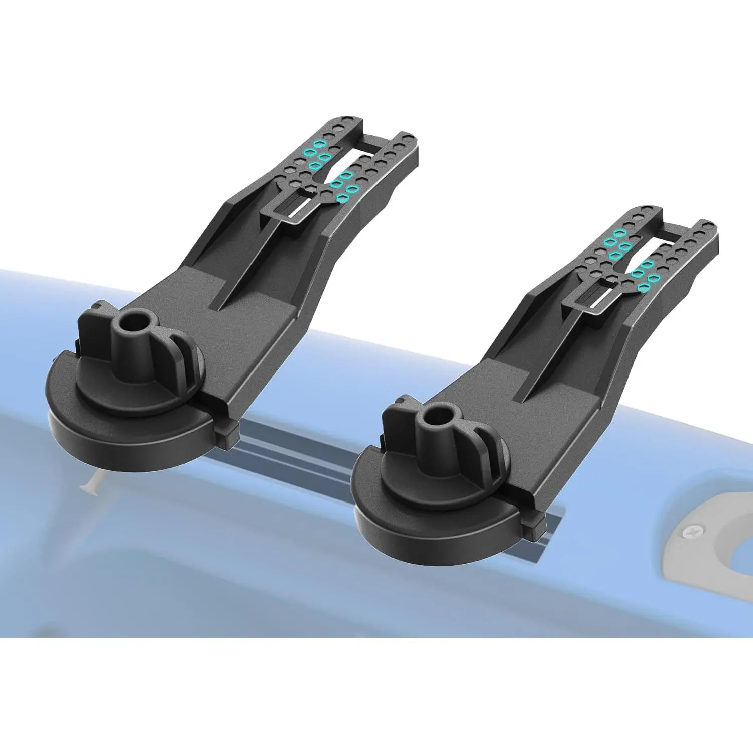 3004 2 Pack Multi-Functional Kayak Track Space-Saving Tool-Free Installation Kayak Rail Track
