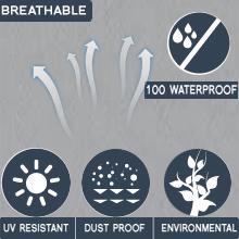 Big Ant Car Cover,Waterproof 6 Layers Car Cab Cover for Je-ep Wrangler 2 Doors,Heavy Duty Half Car Cover Protect from Snow Rain Hail Sunshine,Fit for SUV J-eep Wrangler JKU JLU 1987-2022