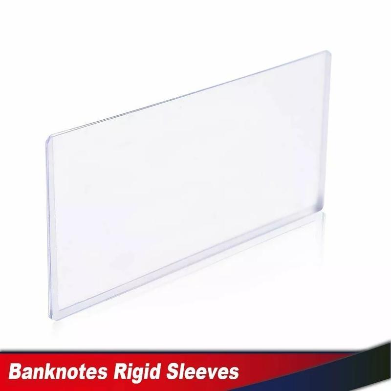 25pcs Banknotes Rigid Sleeves For Modern Size US Currency Notes Topload Holders H/P,Fit For Modern Currency Notes Topload Holders 25 Banknote Rigid Sleeves Protecto Upgraded Version