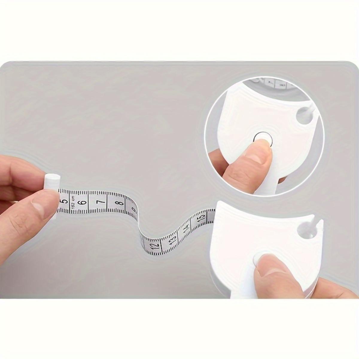 3D ruler with automatic retraction, Y-shaped waist ruler, tape measure for fitness and exercise body circumference measurement, soft leather tape measure in centimeters, tailor's, sewing, handicraft supplies, perfect Christmas and Halloween gifts