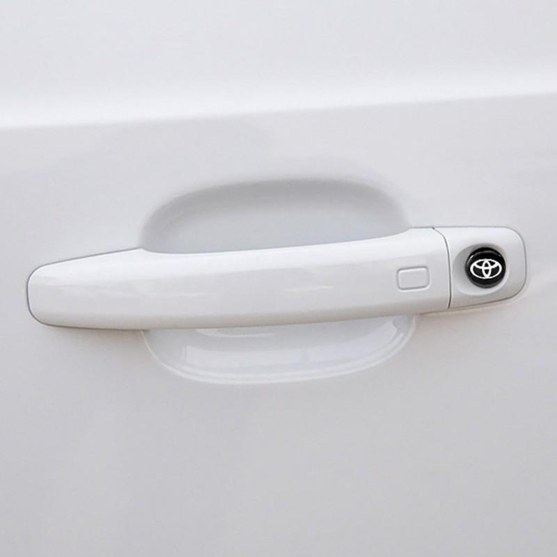 Car Door Lock Dustproof and Anti-Jamming Protective Durable Decorative Keyhole Sticker for Toyota Corolla C-hr Rav4 86 Avensis T25 Auris Land Cruiser Yaris Hilux Prius Camry