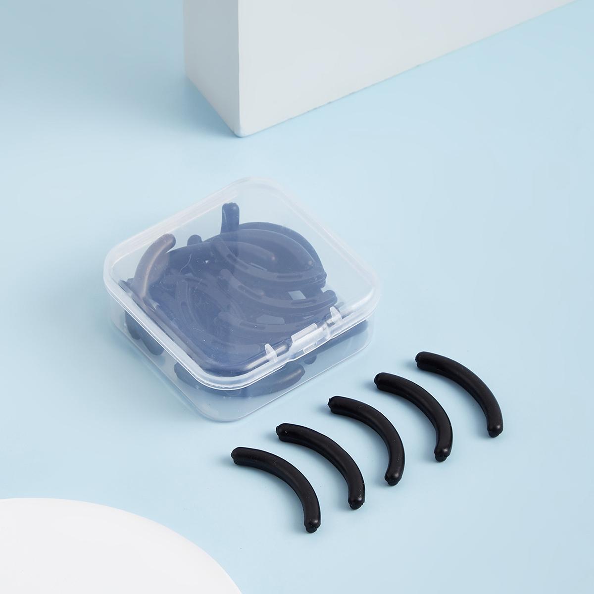 30 Replacement Eyelash Curler Pads, Durable Silicone, Universal Fit, Includes Transparent Storage Box, Perfect Makeup Accessory