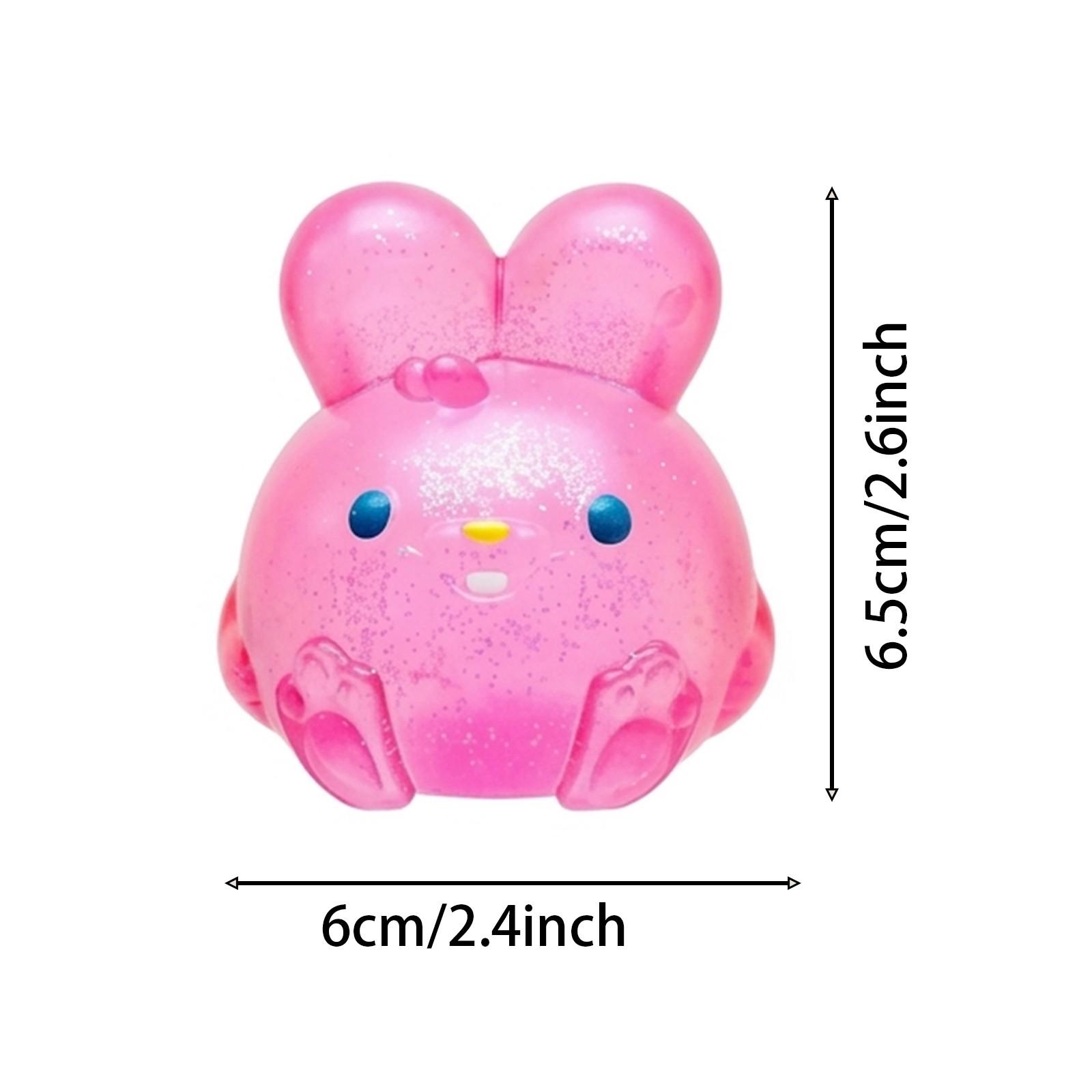 1/3 PCS Cute Bunny Squishy Fidget Toy, Bunny Squeeze Stress Ball, Decompression Squeeze, Anxiety Squishies, Anxiety Relief Products, Fidget Cube Stress Relief, Bunny Fidget Stress Balls for Gifts Office Schools and Daily Relaxation