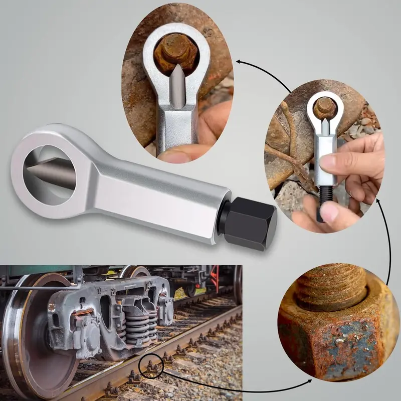 GJANSH Nut Splitter Tool, Heavy Duty Manual Nut Cracker and Remover, Rusty Nut Breaker for Removing Damaged or Seized Nuts, Summervibes