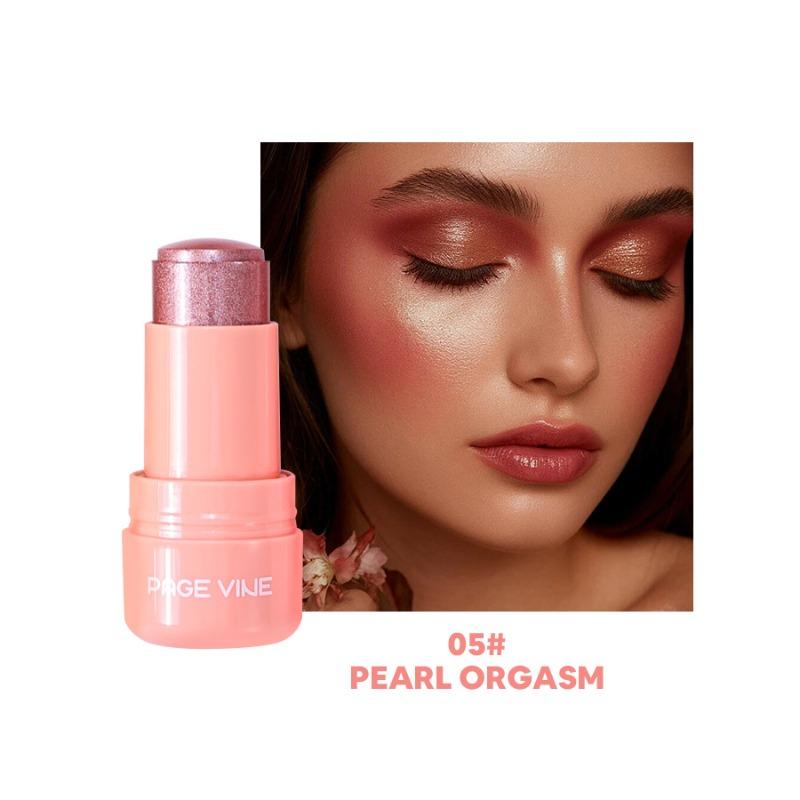 PAGE VINE Popular Water Gloss Jelly Highlight Eyeshadow Stick Super Shiny Multi-color Eyeshadow Highlight Stick Makeup