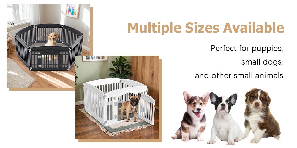 RIMIKING Pet Playpen with Secure Gate,,Modular Layout,Secure, Easy-to-Use Gate,Stable Non-Slip Base,Weather-Resistant Design,Durable Construction