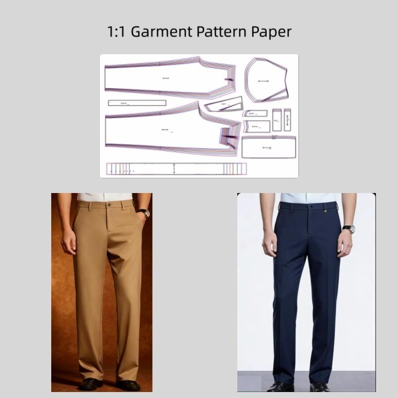 Men's XS-3xl Sewing Pattern Set, 7 Sizes, DIY Clothing Template, Custom Fabric Design, Handmade Fashion, Craft Supplies