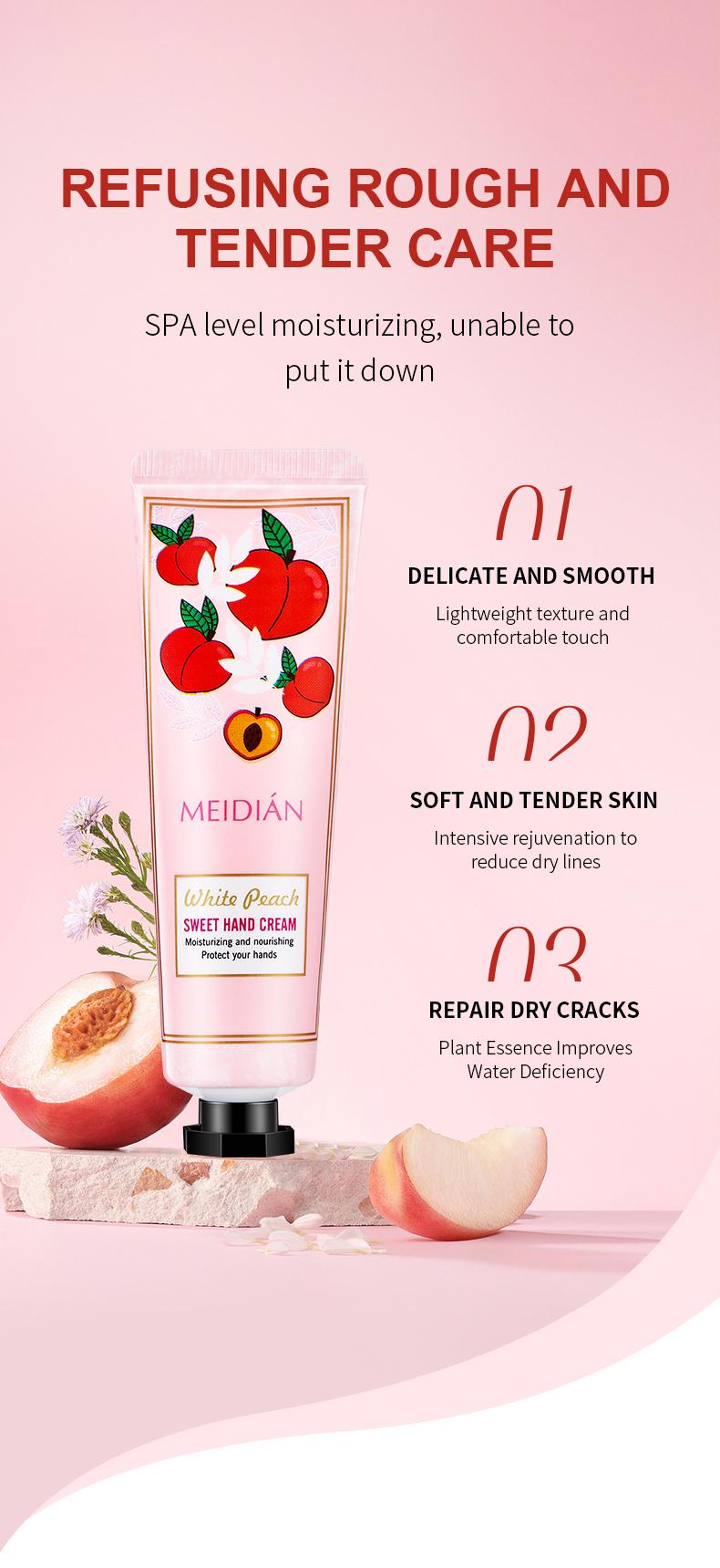 Fruit-scented hand cream -5 kinds of fruit flavors, moisturizing hand cream, deep moisturizing, convenient to carry