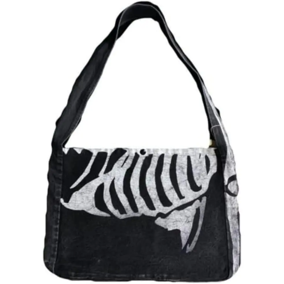 Goth Aesthetic Messenger Bag Gothic Purse Grunge Fairy Clothes Y2k Fashion Skull Bag