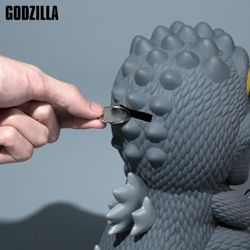 L-1PC Godzilla Official License Godzilla Piggy Bank Unique Money Saving Box Coin Bank Savings Bank Movie Merch for Home Desktop Decoration Gifts for Fans Birthday Christmas